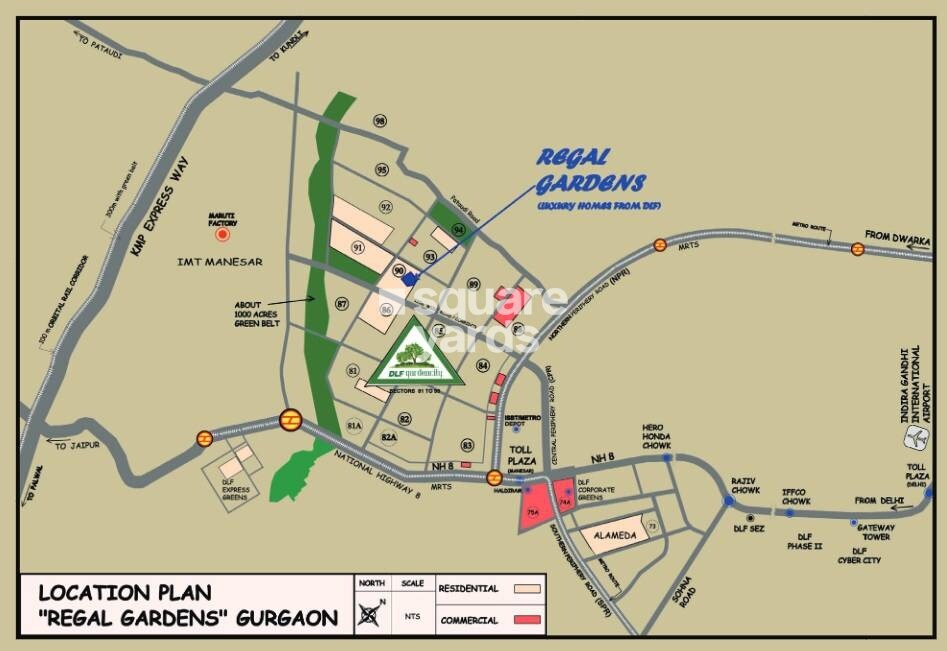 DLF Regal Gardens Location Image