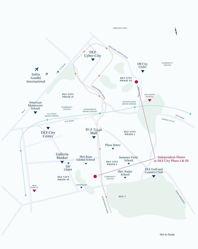 DLF Royale Residences Location Image