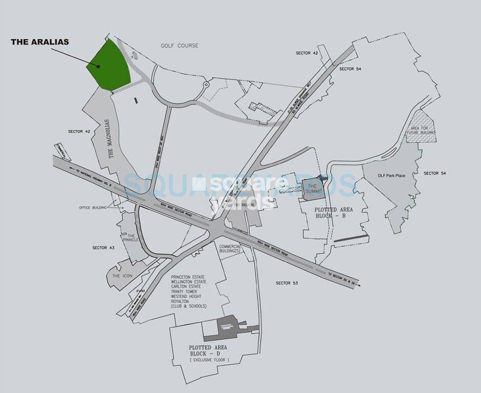 DLF The Aralias Location Image