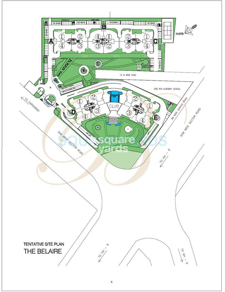 DLF The Belaire Master Plan Image