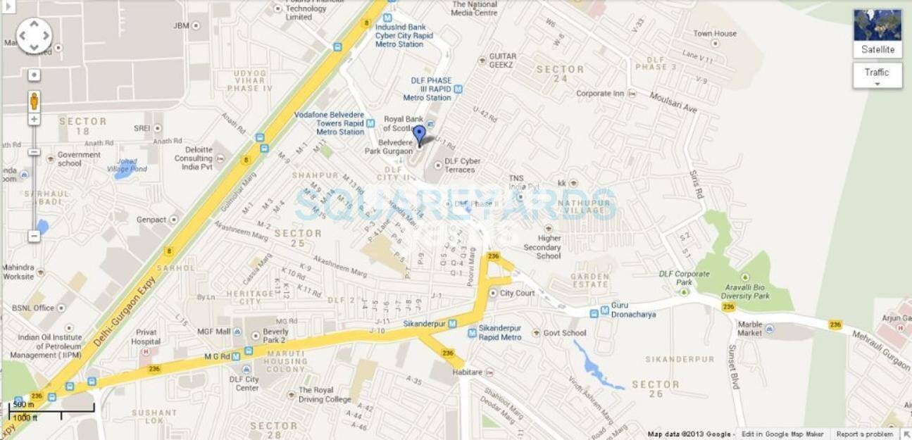 DLF The Belvedere Park Location Image