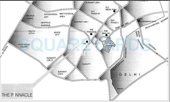 DLF The Pinnacle Location Image