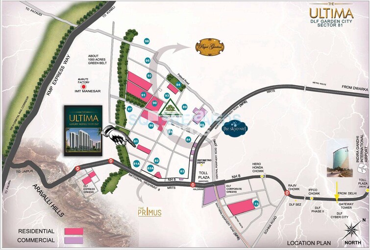 DLF The Ultima Location Image