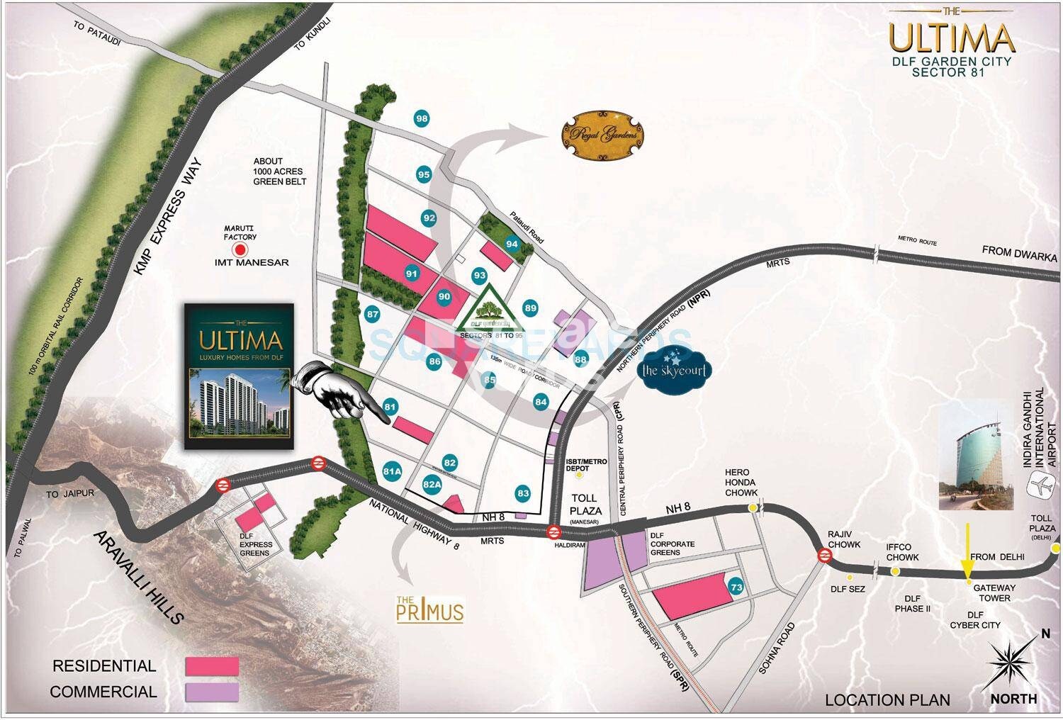 DLF The Ultima Location Image