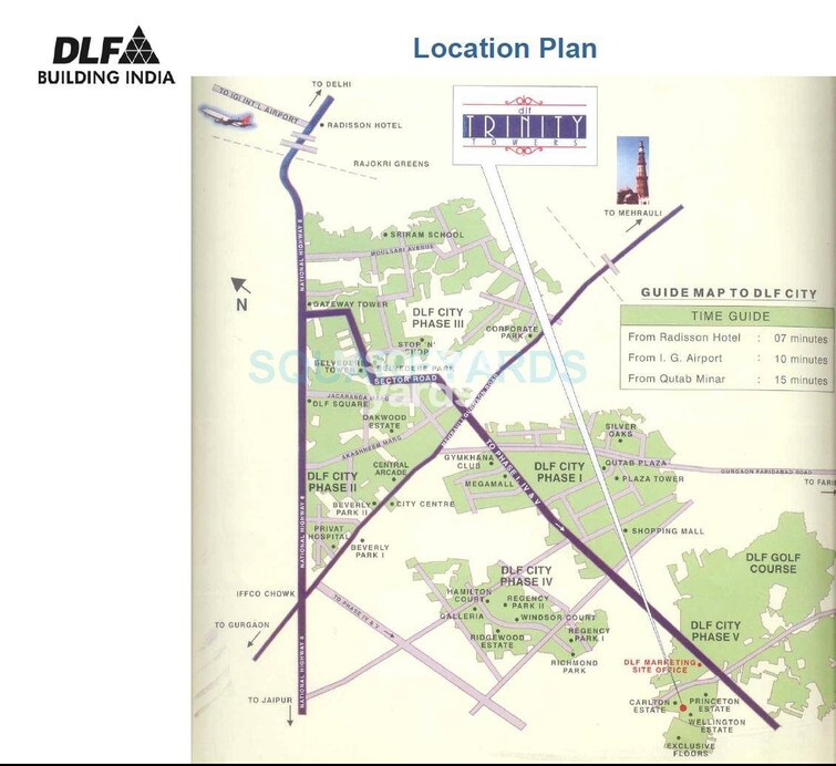 DLF Trinity Towers Location Image
