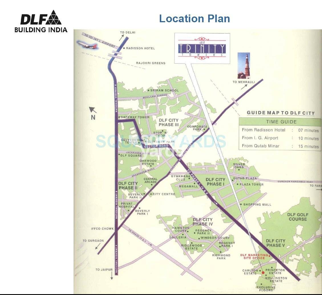 DLF Trinity Towers Location Image