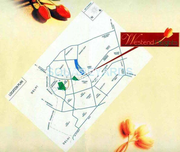 DLF Westend Heights Location Image