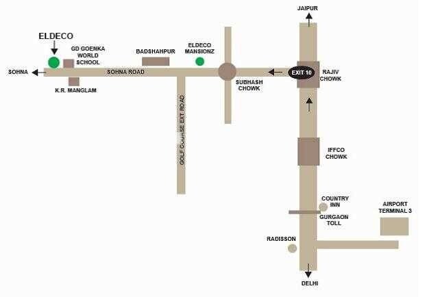 Eldeco Mansionz Location Image