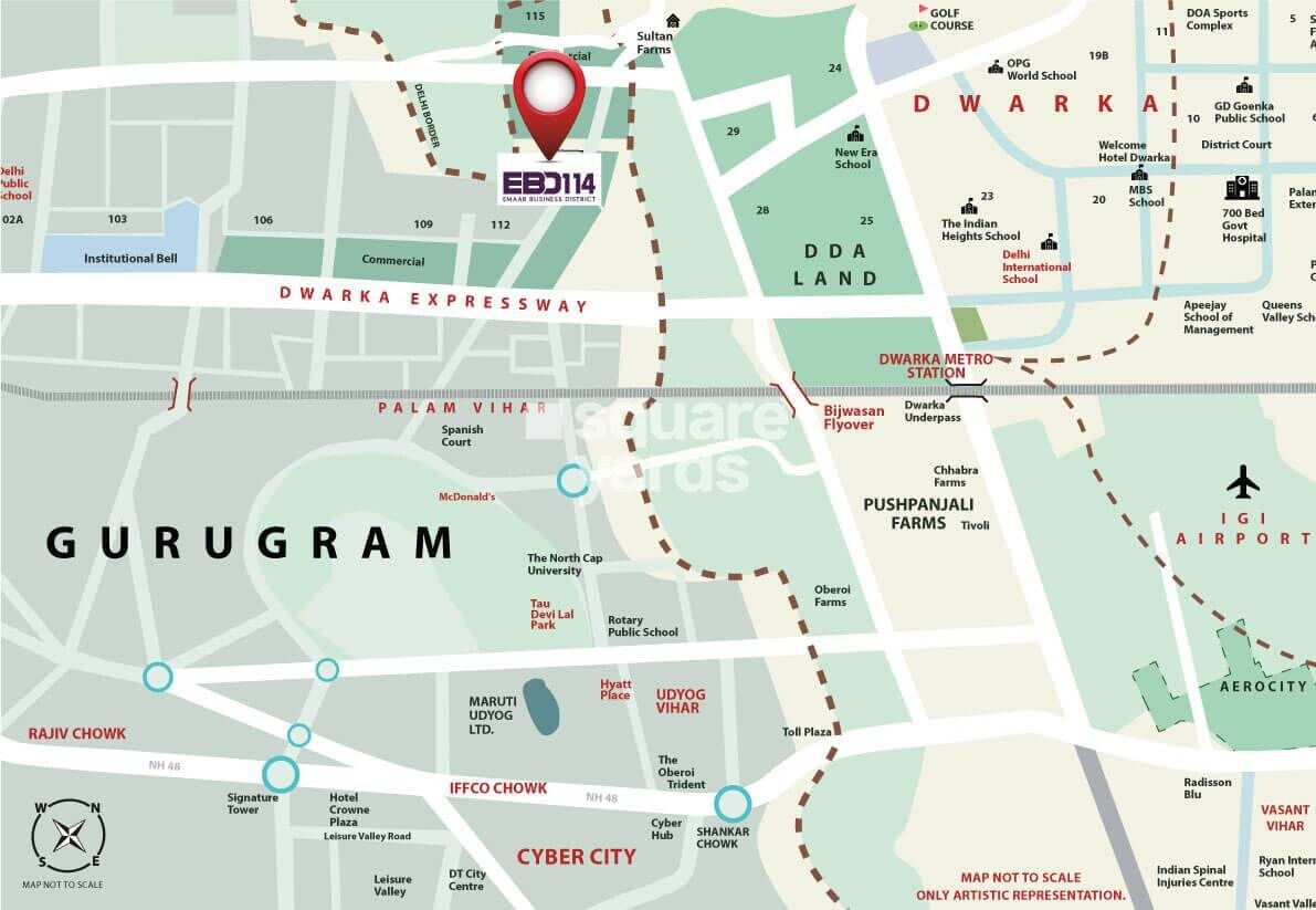 Emaar Business District 114 Location Image