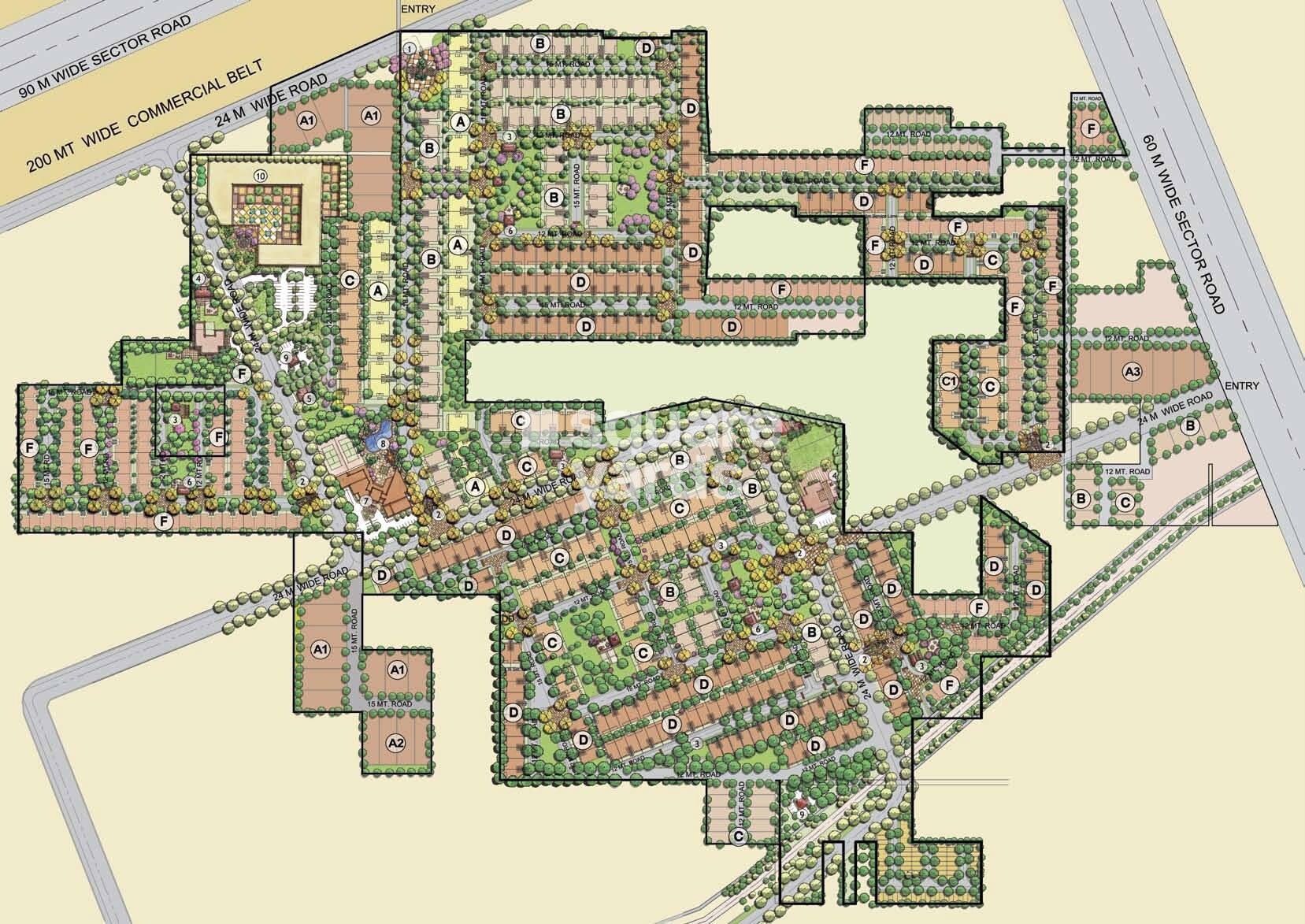 Emaar Emerald Floors Select Master Plan 1