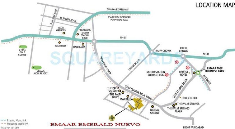 Emaar Emerald Nuevo Location Image
