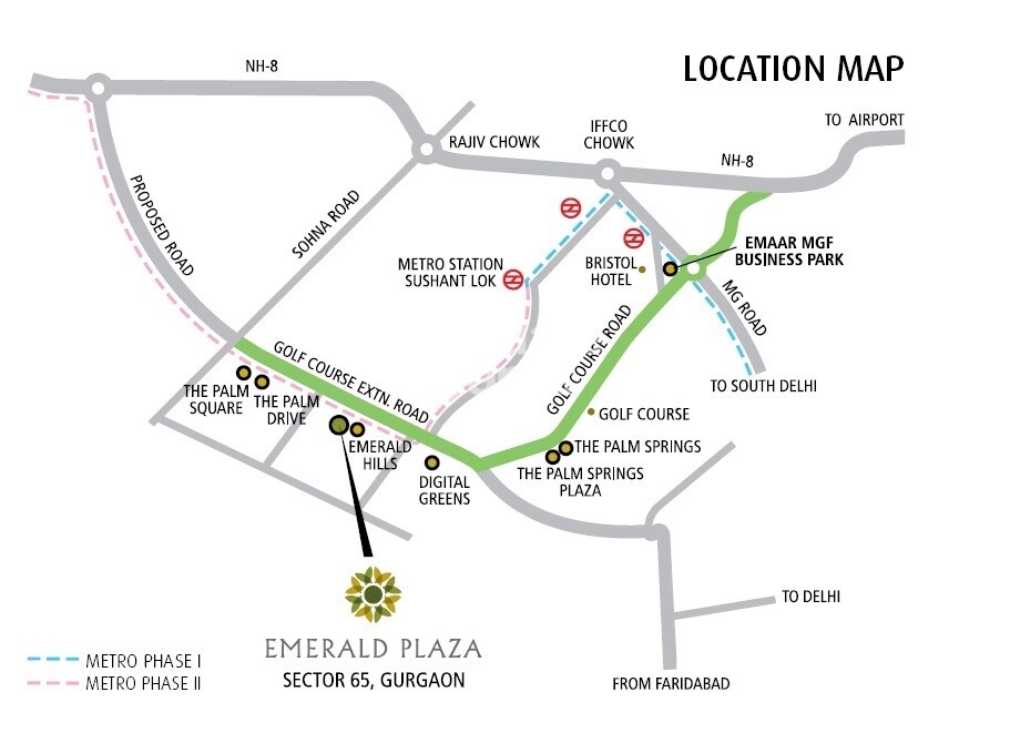 Emaar Emerald Plaza Location Image