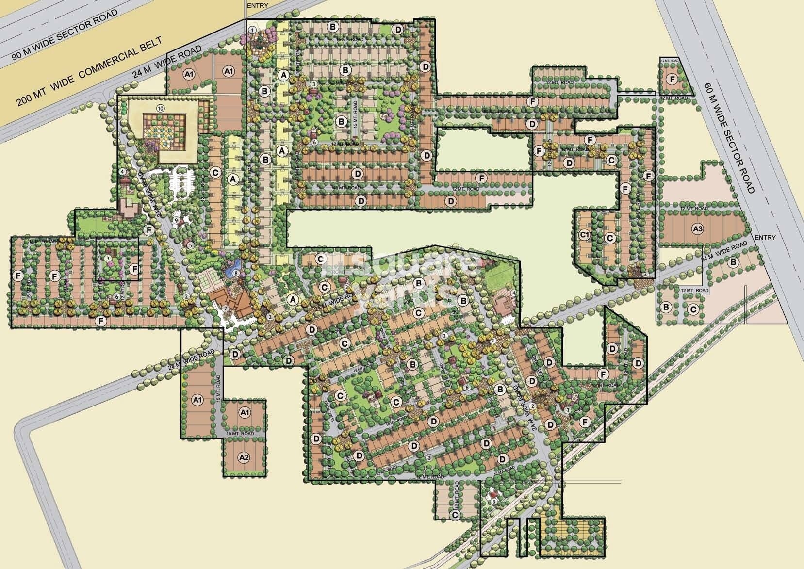 Emaar Emrald Floors Select Master Plan Image