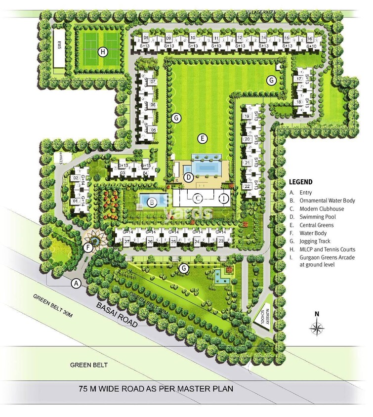 Emaar Gurgaon Greens Master Plan Image