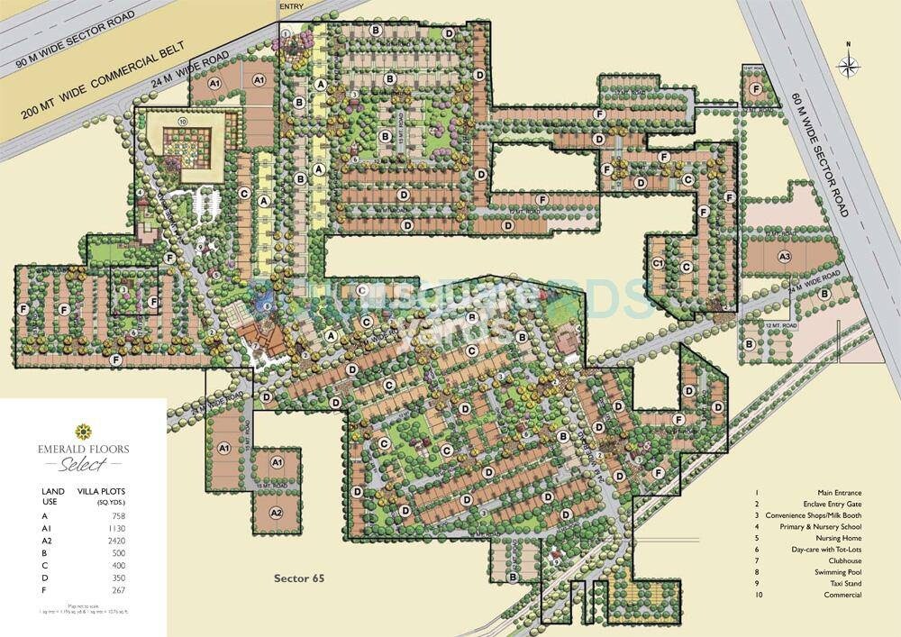 Emaar Emerald Floors Master Plan Image