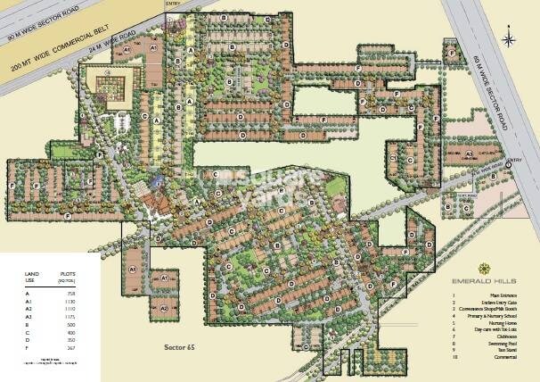 Emaar MGF Emerald Hills Master Plan 1