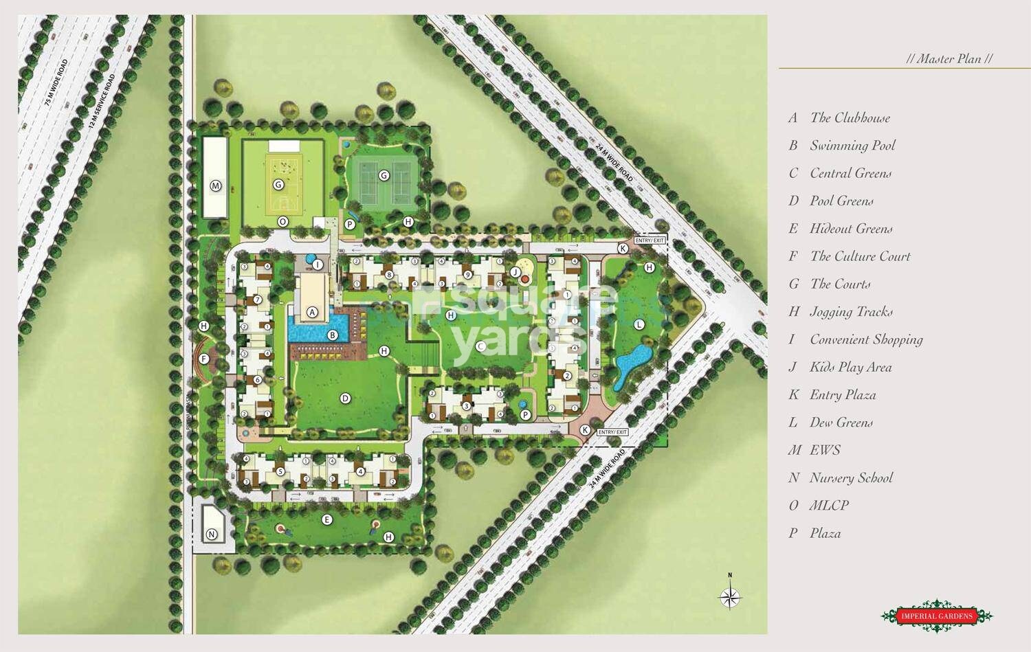 emaar-imperial-gardens_a collage of images of a train on a train track