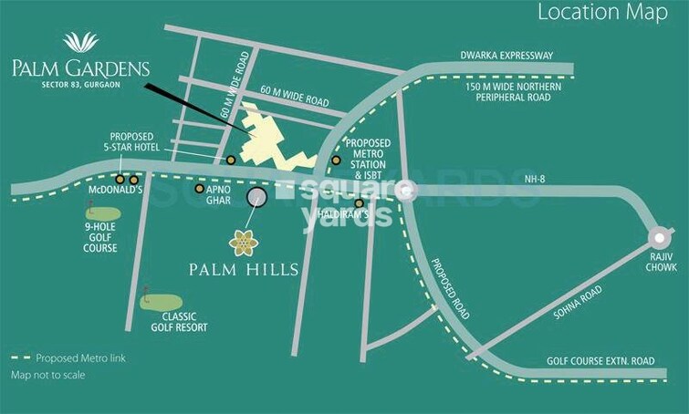 Emaar Palm Gardens Location Image