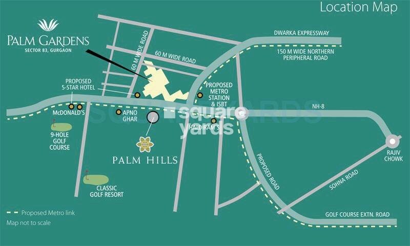 Emaar Palm Gardens Location Image