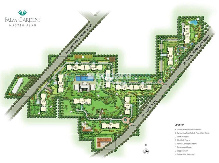 Emaar Palm Gardens Master Plan Image