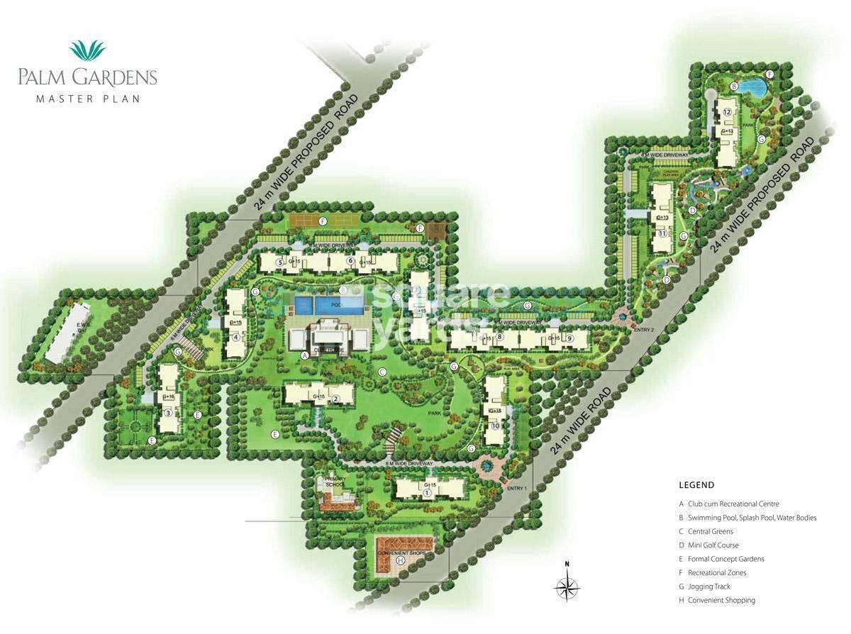 Emaar Palm Gardens Master Plan Image