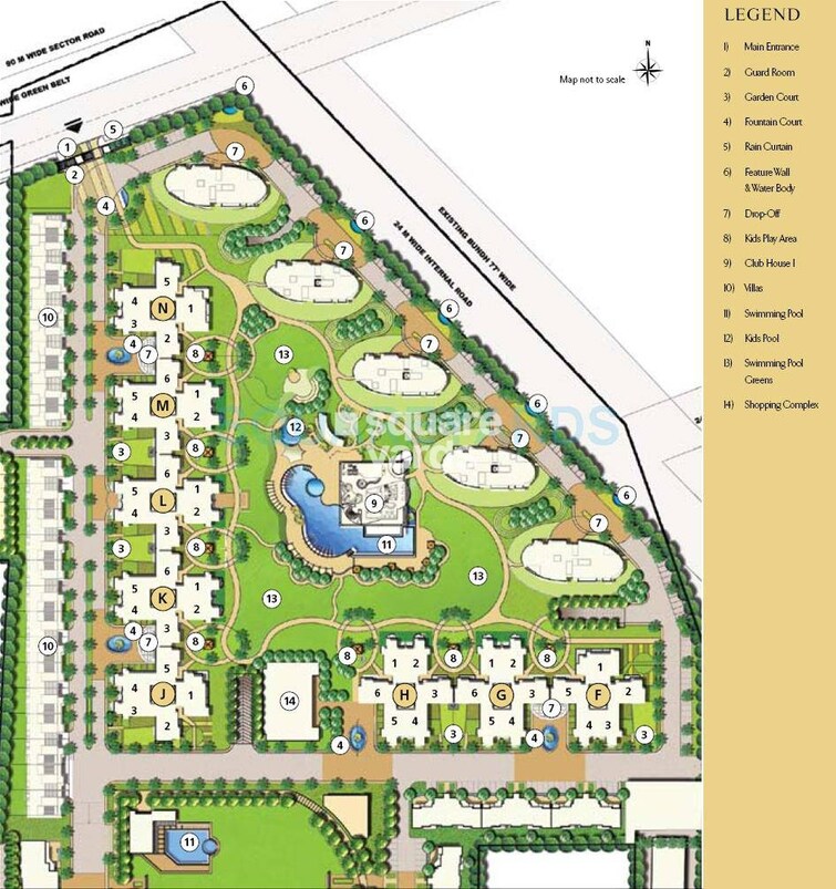 Emaar The Palm Drive-The Sky Terraces Master Plan Image