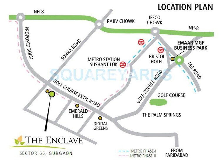 Emaar The Enclave Location Image