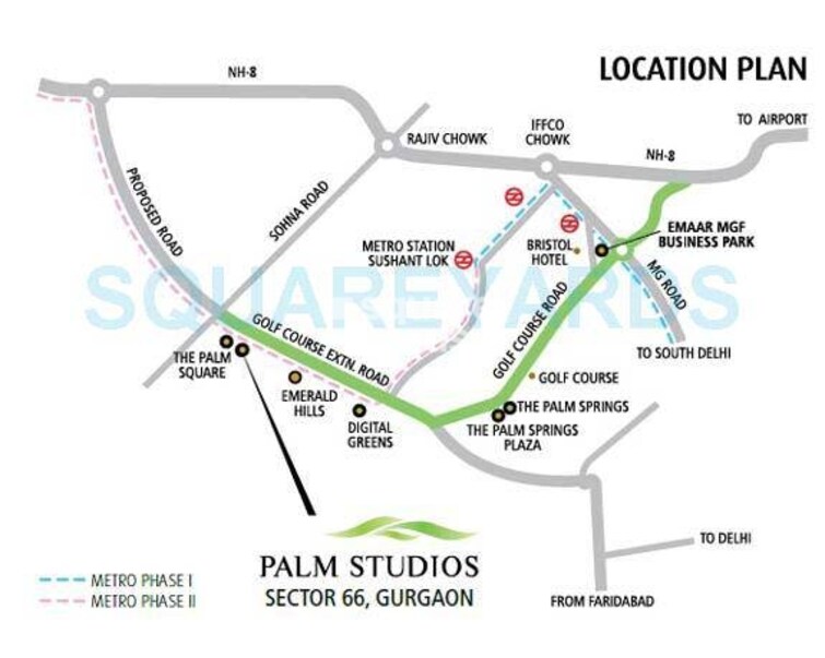 Emaar The Palm Drive-Palm Studios Location Image