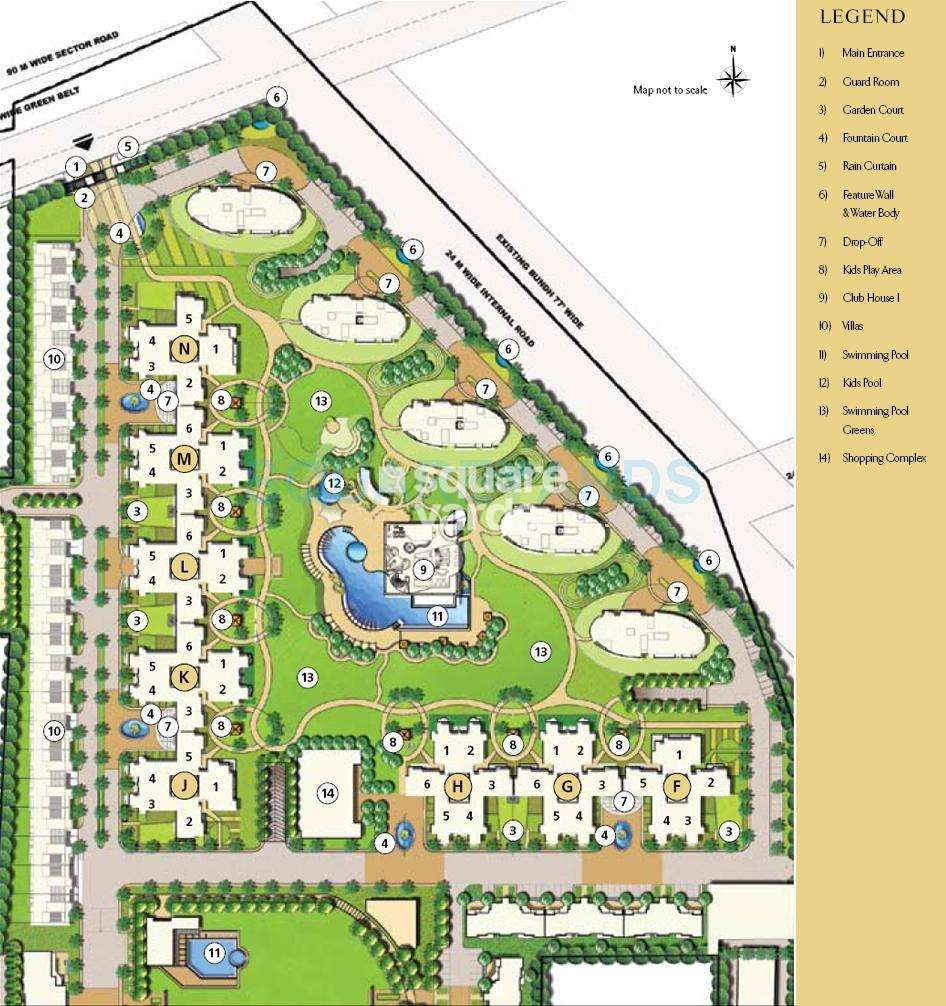 emaar mgf the palm drive the premier terraces master plan image1