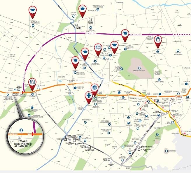 Emaar Palm Premier Location Image