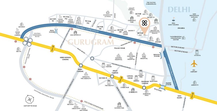 Emaar The 88 Location Image