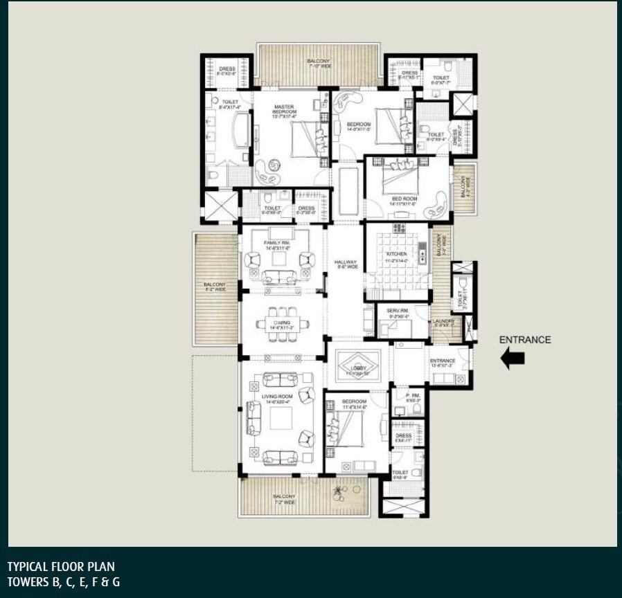 Emaar The Palm Springs Floor Plans