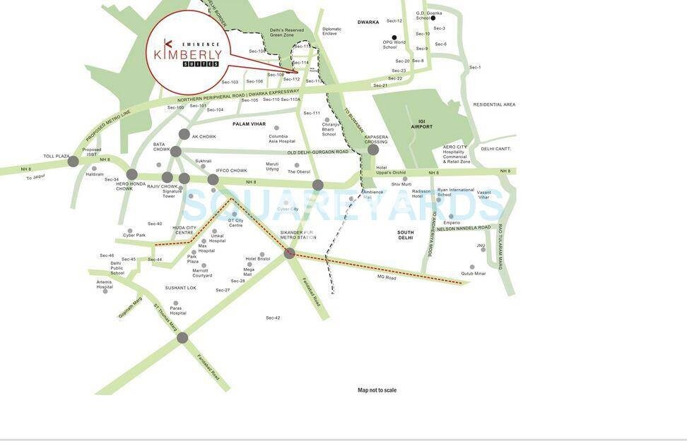 Eminence Kimberly Suites Location Image