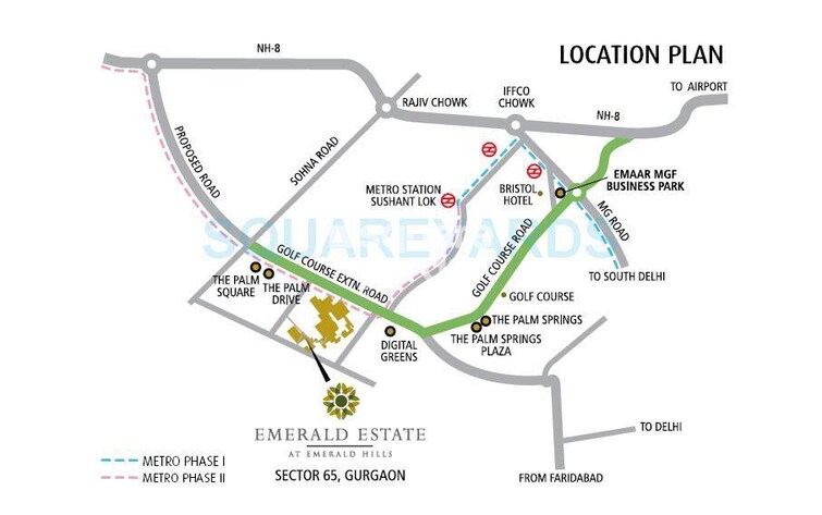 Emaar Emerald Estate Location Image