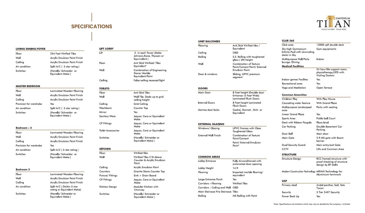 Emperium Titan Specification