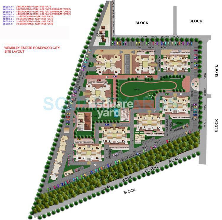 Eros Wembley Estate in Sector 50, Gurgaon 80.88 Lac Floor Plans