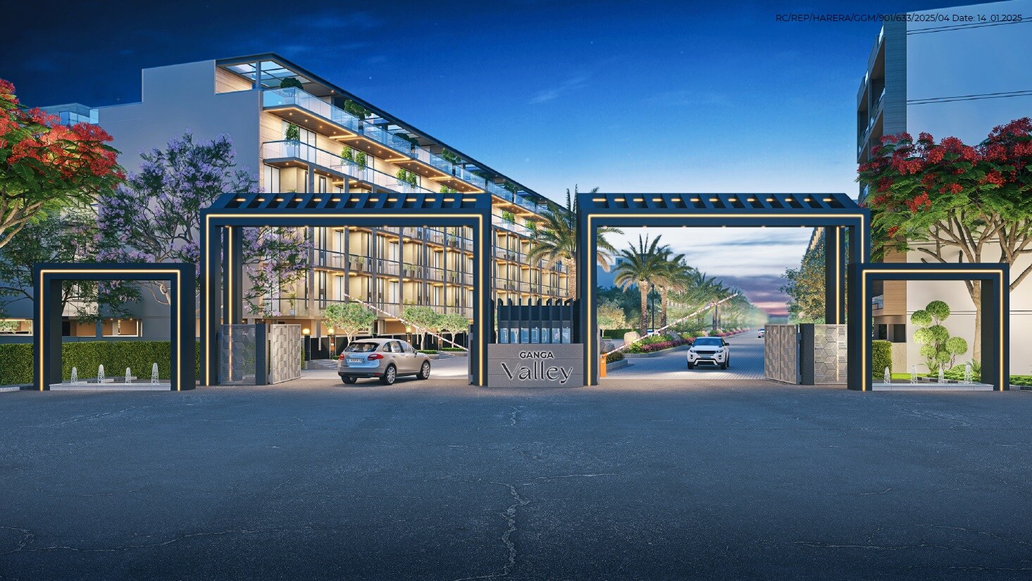 Ganga Green Valley Entrance View