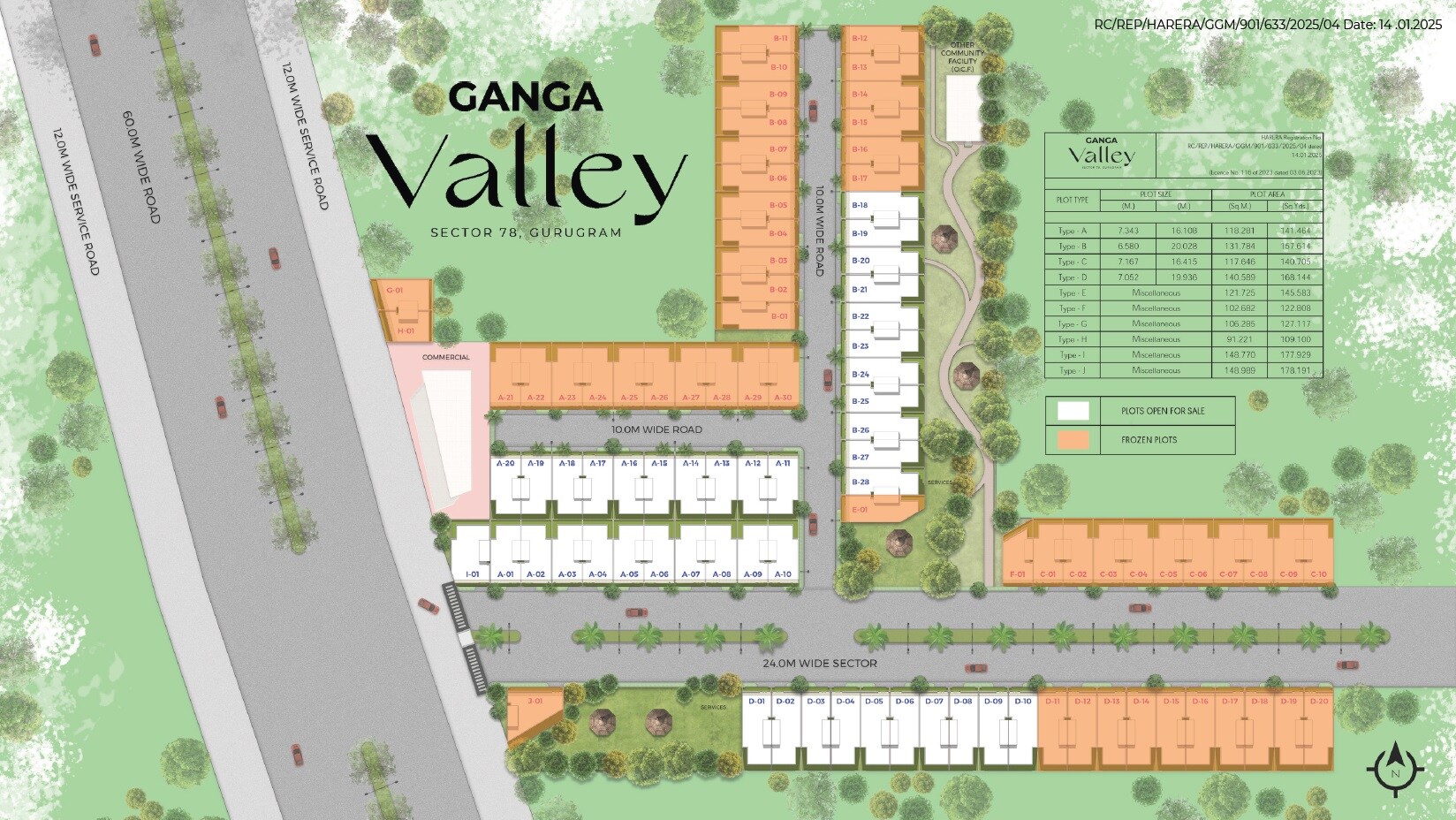 Ganga Green Valley Master Plan Image