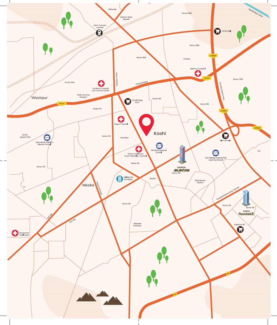 Ganga Kashi Residences Location Image