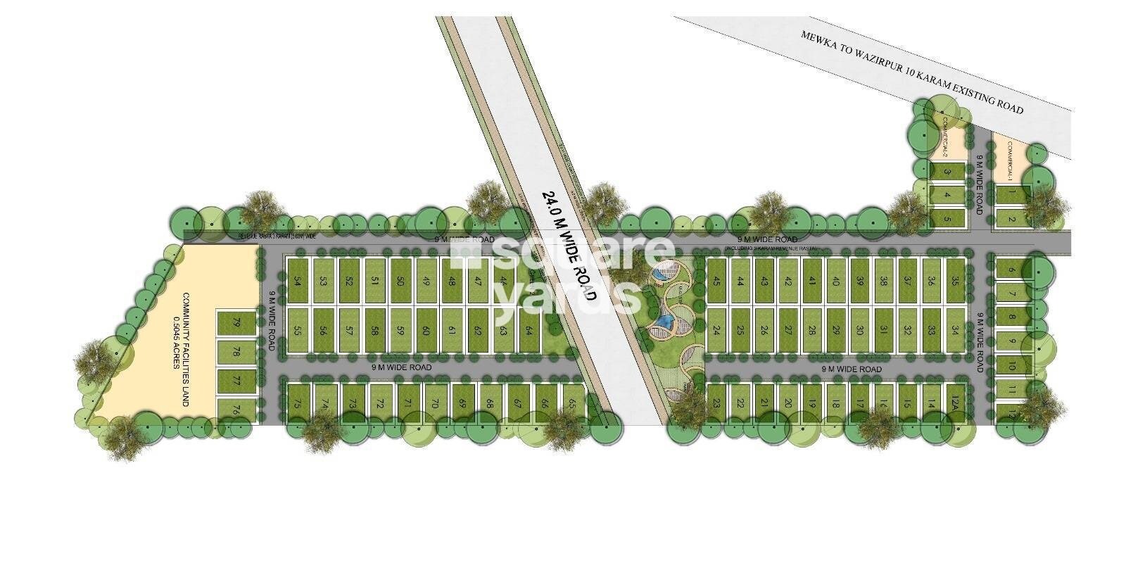 GLS-Avenue-City_an aerial view of a toy airplane with a clock on it