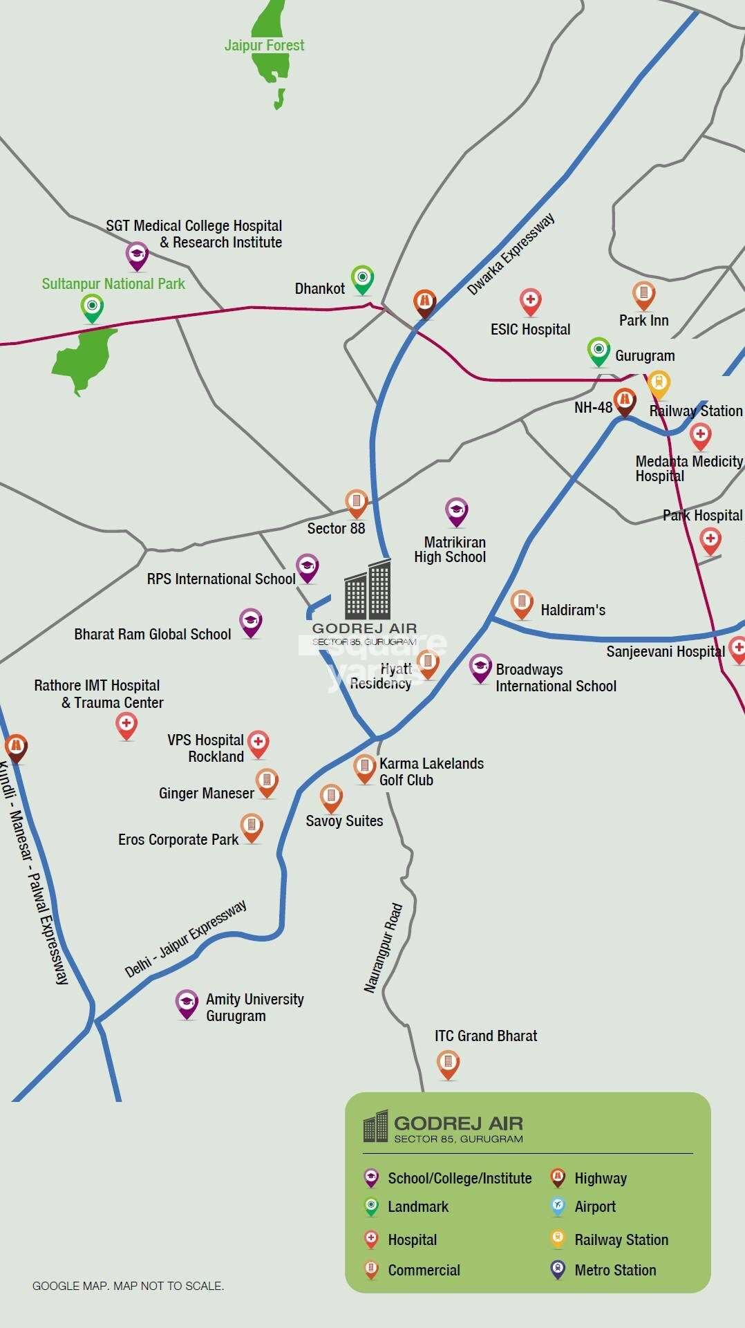 Godrej Air Sector 85 Location Image