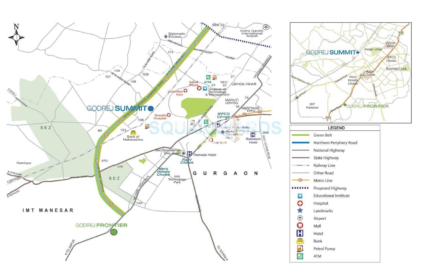 Godrej Summit Phase II Location Image