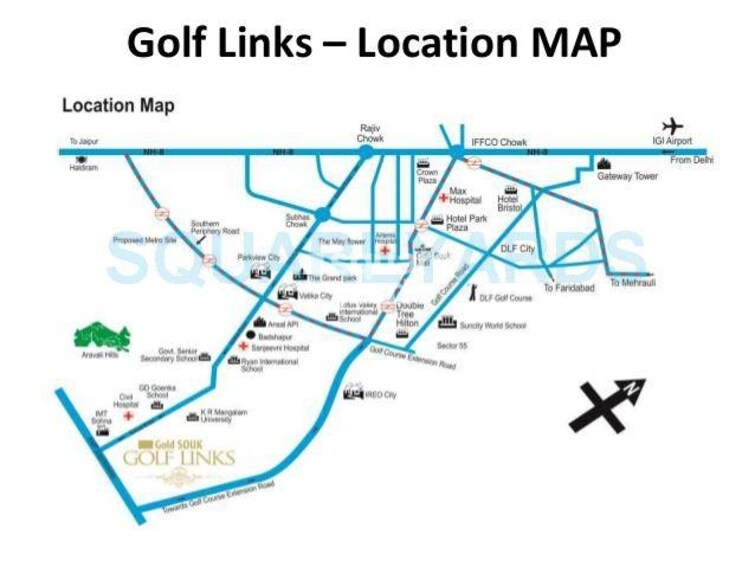 Gold Souk Golf Links Location Image