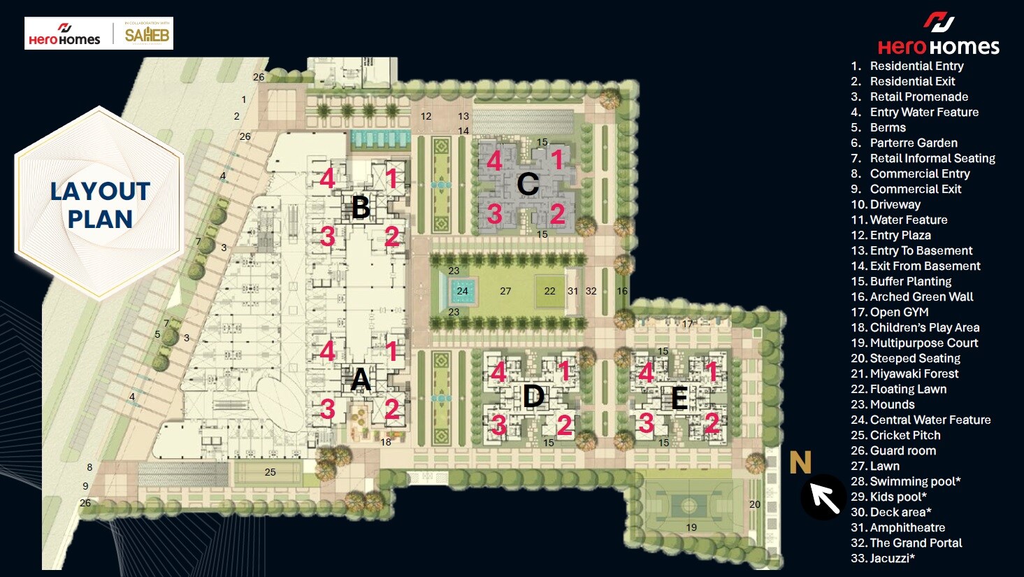 Hero Homes Palatial Master Plan 1