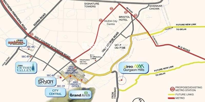 Ireo City Central Location Image