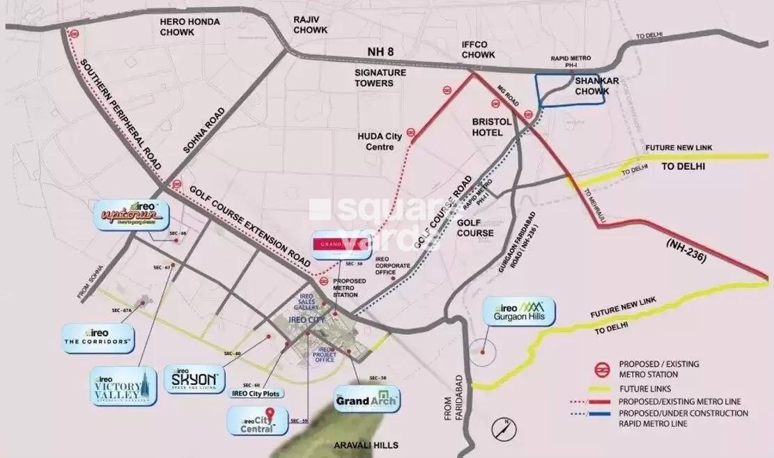 Ireo City Plots Location Image