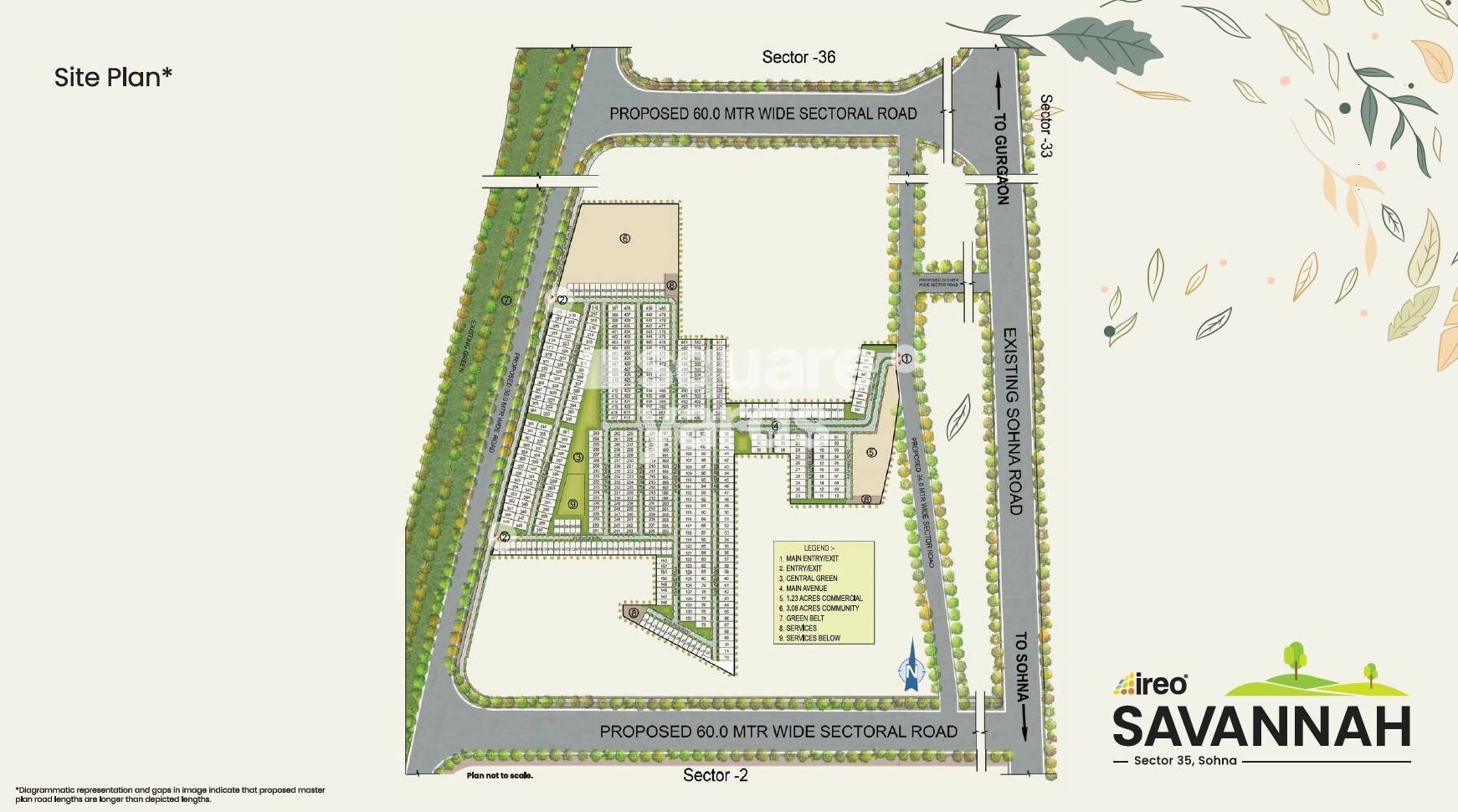 Ireo-Savannah_an aerial view of a city with a plane flying overhead