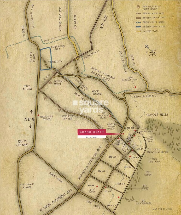 Ireo The Grand Hyatt Residences Location Image