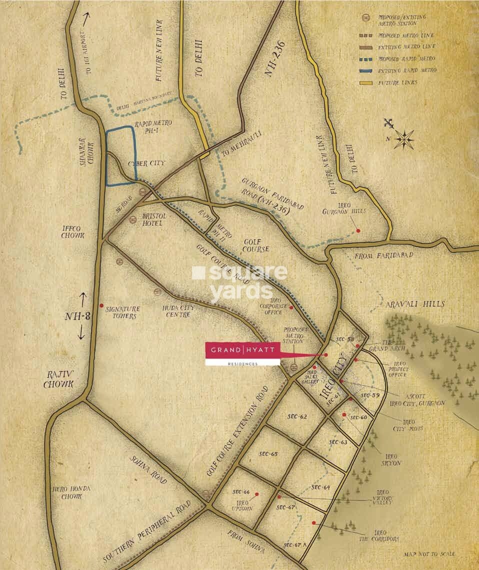 Ireo The Grand Hyatt Residences Location Image