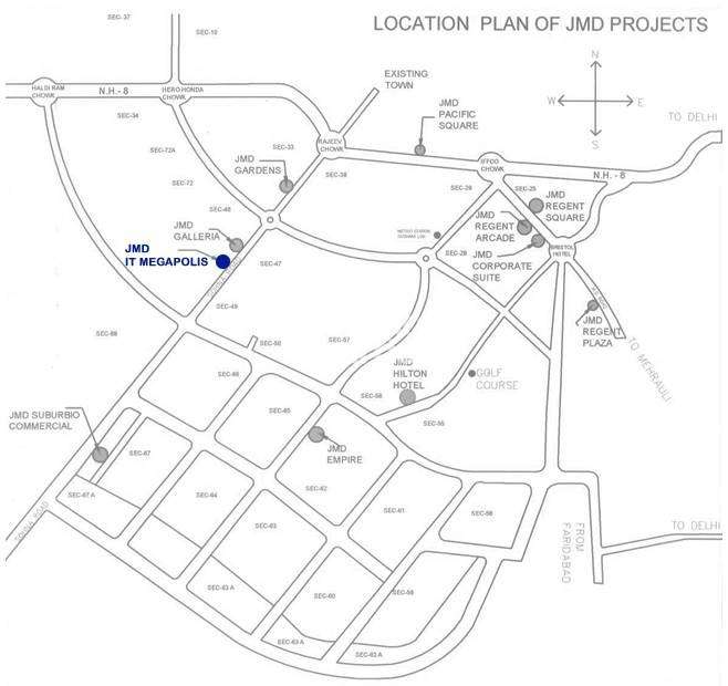 jmd megapolis project location image1